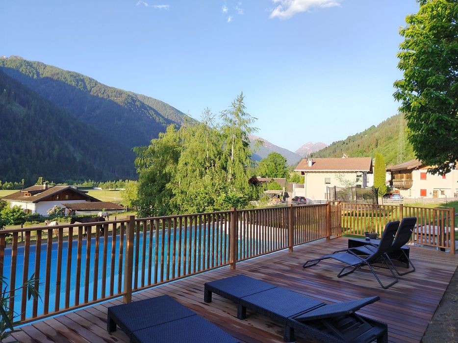 Ausblick zum Pool